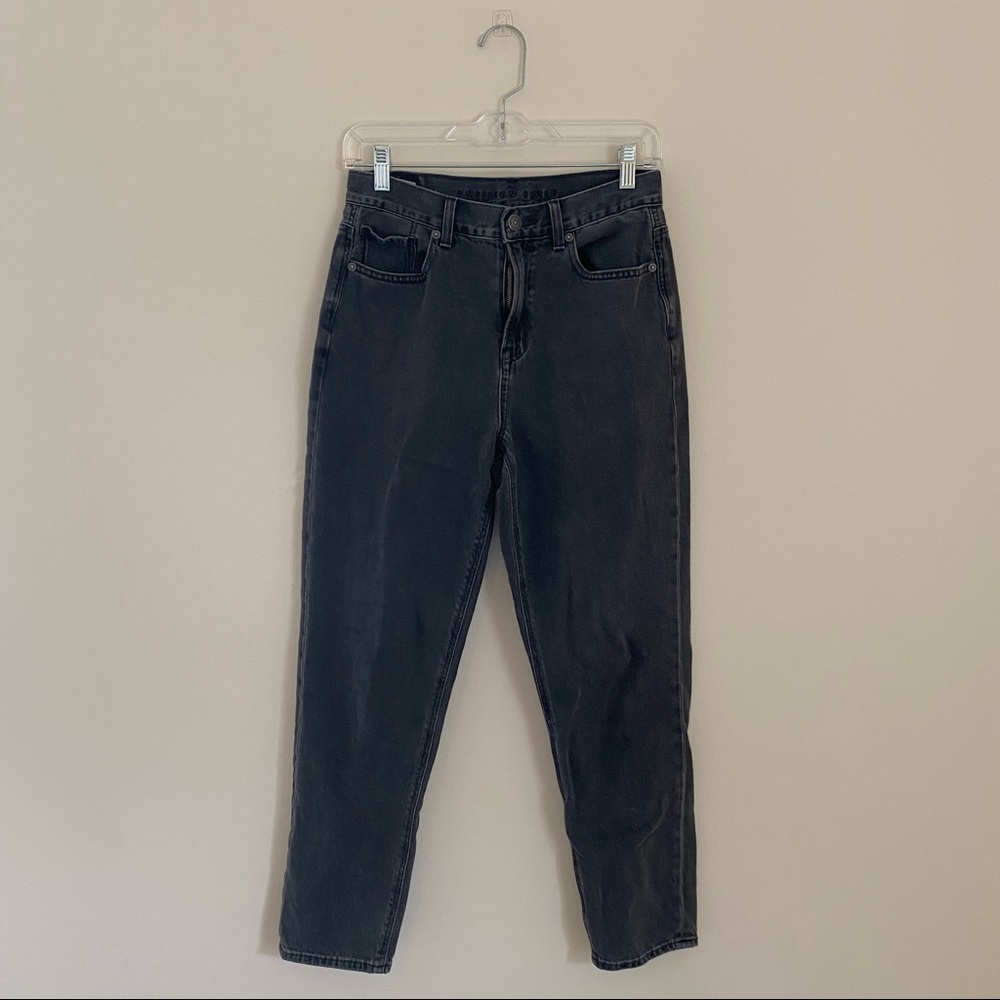AMERICAN EAGLE Black High Waisted Mom Jeans